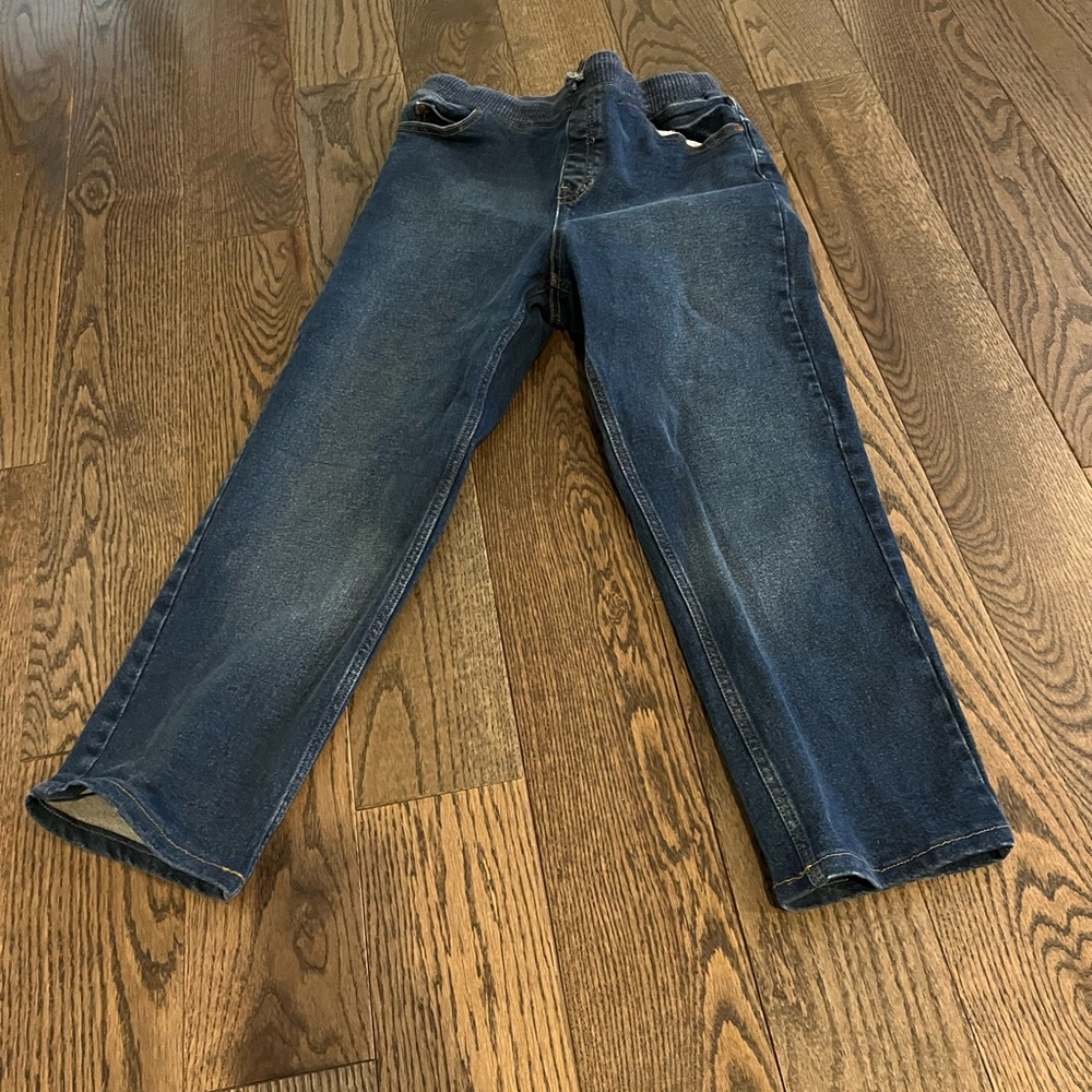 Boys Lands End Knit Waist Jeans Size XXL